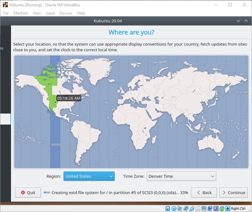 kubuntu installation