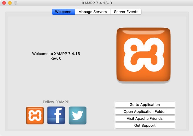 XAMPP welcome